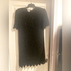 Black beaded dress